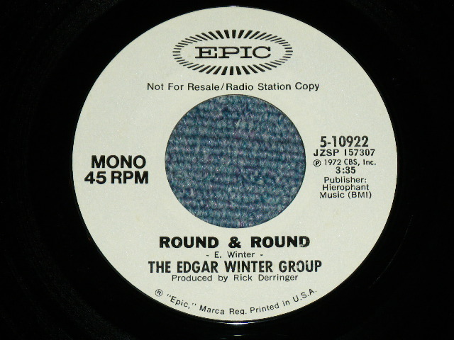 画像: EDGAR WINTER GROUP - ROUND & ROUND / 1972 US AMERICA ORIGINAL PROMO Only SAME Flip MONO-STEREO Used 7" Single With PICTURE SLEEVE 