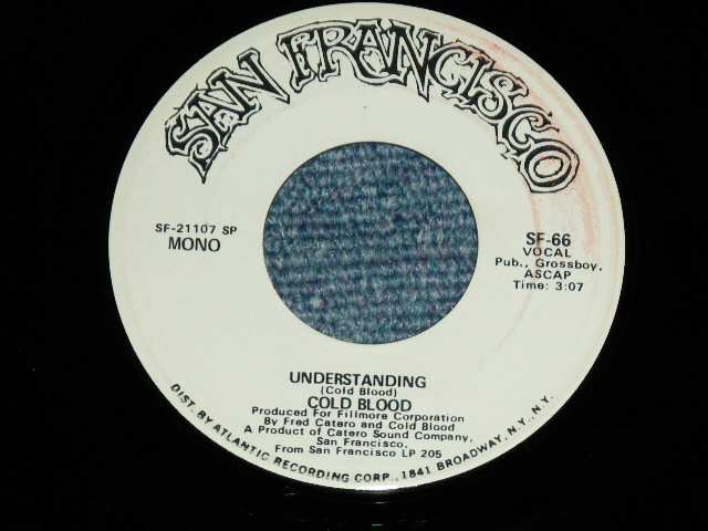 画像1: COLD BLOOD - UNDERSTANDING  / 1971  US AMERICA ORIGINAL PROMO Only Same Flip MONO-STEREO Used 7"SINGLE