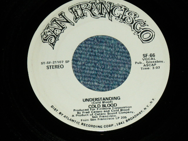 画像: COLD BLOOD - UNDERSTANDING  / 1971  US AMERICA ORIGINAL PROMO Only Same Flip MONO-STEREO Used 7"SINGLE