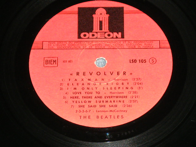 画像: THE BEATLES - REVOLVER ( Ex+,Ex/Ex+++ )  / 1965 FRANCE ORIGINAL MONO Used LP 