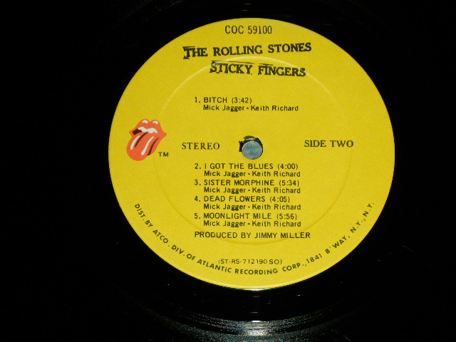 画像: The ROLLING STONES - STICKY FINGERS ( VG/Ex ) / 1971 US AMERICA  ORIGINAL "ZIPPER COVER" Used LP 