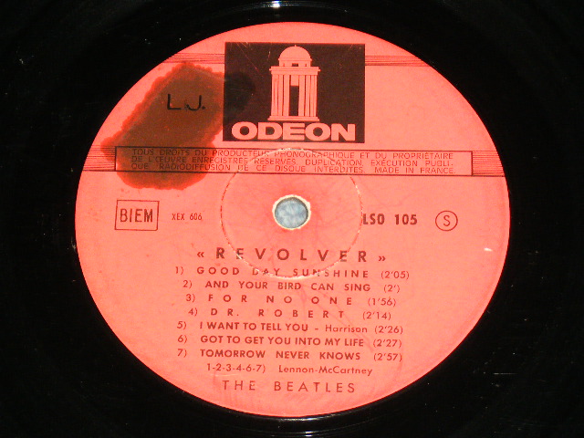 画像: THE BEATLES - REVOLVER ( VG++/Ex )  / 1965 FRANCE ORIGINAL MONO Used LP 