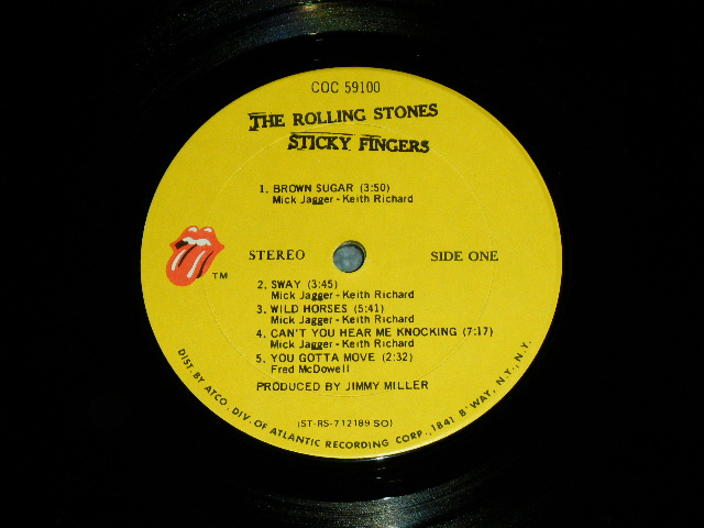 画像: The ROLLING STONES - STICKY FINGERS ( VG/Ex ) / 1971 US AMERICA  ORIGINAL "ZIPPER COVER" Used LP 