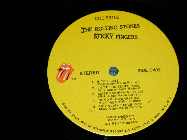 画像: The ROLLING STONES - STICKY FINGERS ( Ex+/Ex ) / 1971 US AMERICA  ORIGINAL "ZIPPER COVER" Used LP 