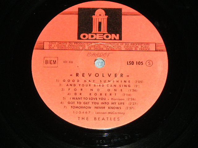 画像: THE BEATLES - REVOLVER ( Ex+++/Ex+++ )  / 1965 FRANCE ORIGINAL MONO Used LP 