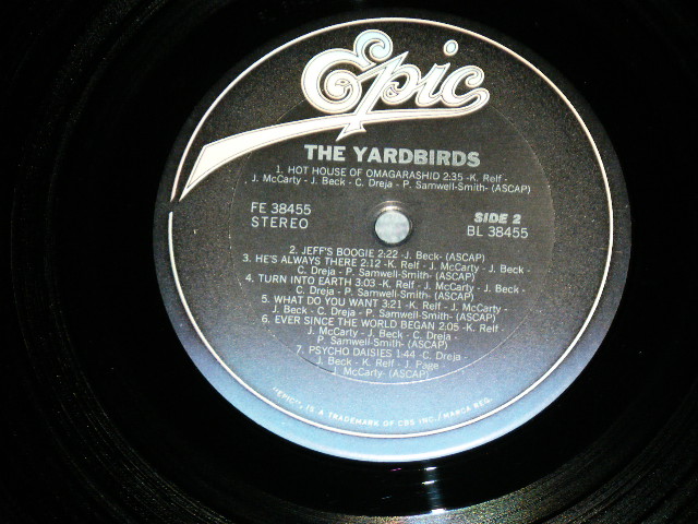 画像: The YARDBIRDS - ROGER THE ENGINEER  / 1983 US AMERICA  Reissue Used LP 