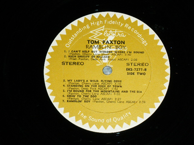 画像: TOM PAXTON - RAMBLIN' BOY  / 1964 US AMERICA  ORIGINAL STEREO  Used  LP 