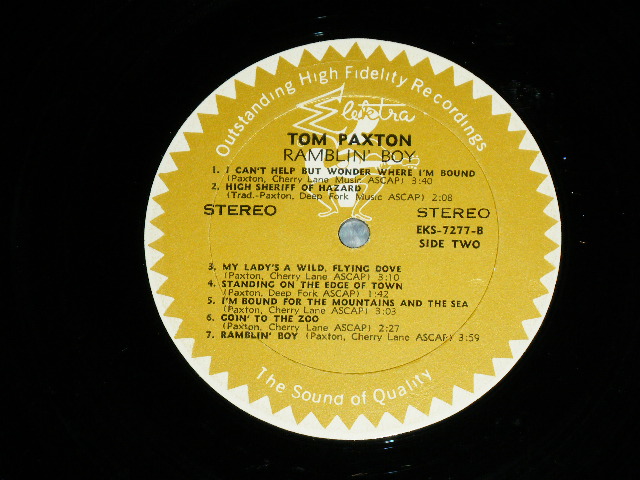 画像: TOM PAXTON - MORNING AGAIN(Ex+/Ex+++) / 1968 US AMERICA ORIGINAL 1st Press "GOLD Label" STEREO Used LP 