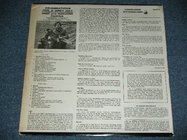 画像: MIMI & RICHARD FARINA - CELEBRATIONS FOR A GREY DAY  / 1960's  US AMERICAN  ORIGINAL STEREO Used LP 