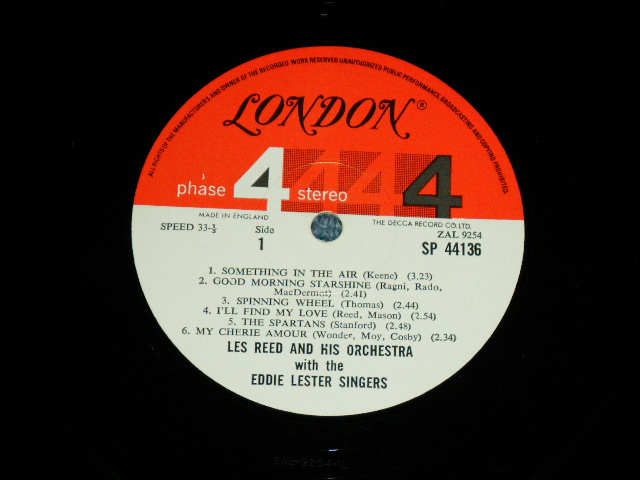 画像: LES REED and his ORCHESTRA with THE EDDIE LESTER SINGERS - LOVE IS ALL ( SOFT ROCK CHORUS ) / 1969 UK "EXPORT" & US AMERICA ORIGINAL JACKET  Used LP 