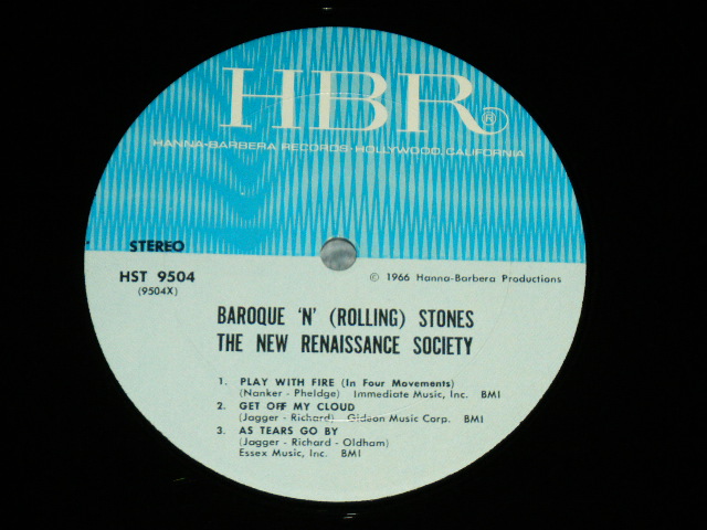 画像: THE NEW RENAISSANCE SOCIETY - BAROQUE N' STONES ( SOFT ROCK INSTRUMENTAL of THE ROLLING STONES Songs  Like ANDREW OLDHAM ORCHESTRA  ) / 1966 US AMERICA ORIGINAL STEREO Used LP 