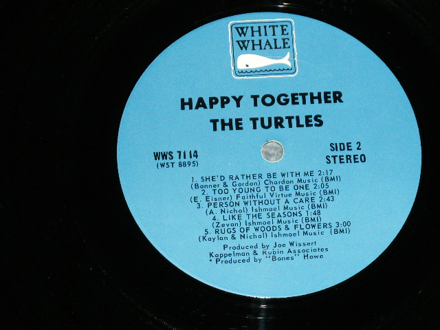 画像: THE TURTLES -  HAPPY TOGETHER ( VG++/Ex+++ )  / 1967 US AMERICA ORIGINAL STEREO Used LP 