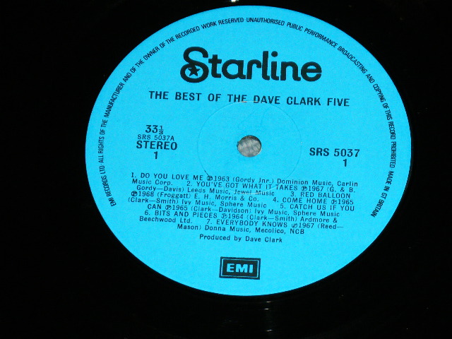 画像: THE DAVE CLARK FIVE - THE BEST OF ( Ex+++/Ex+++) / Late 1960's(1969?)  UK ENGLAND  ORIGINAL STEREO  Used LP 