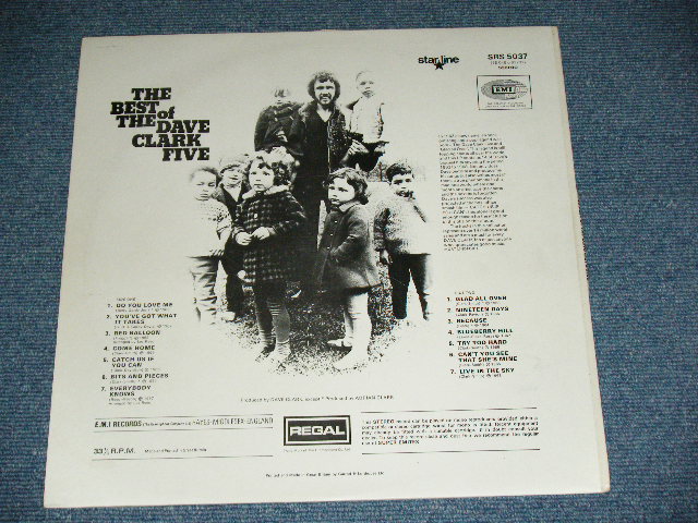 画像: THE DAVE CLARK FIVE - THE BEST OF ( Ex+++/Ex+++) / Late 1960's(1969?)  UK ENGLAND  ORIGINAL STEREO  Used LP 