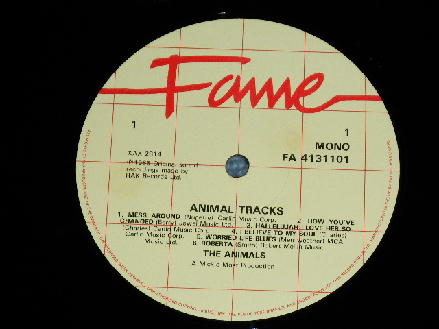 画像: The ANIMALS - ANIMAL TRACKS   / 1980's UK ENGLAND Reissue Used LP 