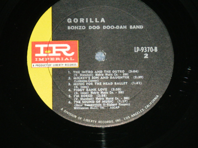 画像: BONZO DOG DOO/DAH BAND - GORILLA ( With BOOKLET )  / 1968 US AMERICA ORIGINAL PROMO Only MONO press Used LP 
