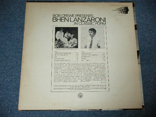 画像: BOB CREW GENERATION - PRESENTS BHEN LANZARONI  IN CLASSIC FROM / 1968 US AMERICAN  ORIGINAL STEREO Used LP 