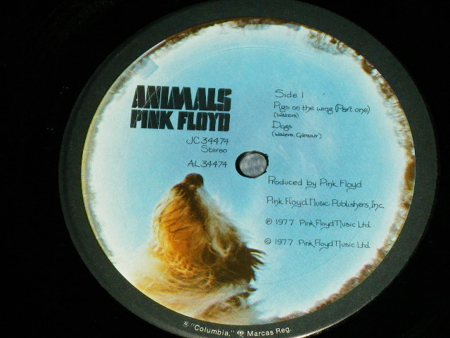 画像: PINK FLOYD - ANIMALS  (   Matrix Number : AL 34474-2B/BL-34474-2B : Ex++/Ex+++ ) / 1977 US AMERICA ORIGINAL PROMO  STAMP  Used LP 