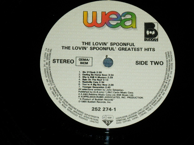 画像: LOVIN' SPOONFUL - GREATEST HITS / 1985 GERMAN Used LP 