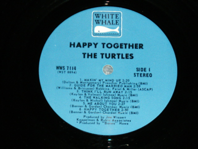 画像: THE TURTLES -  HAPPY TOGETHER ( VG++/Ex+++ )  / 1967 US AMERICA ORIGINAL STEREO Used LP 