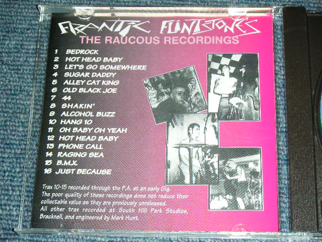 画像: FRANTIC FLINTSTONES - THE RAUCOUS RECORDINGS / 1999 UK ENGLAND Version  Brand New CD  