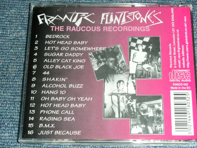 画像: FRANTIC FLINTSTONES - THE RAUCOUS RECORDINGS / 1999 UK ENGLAND Version  Brand New CD  