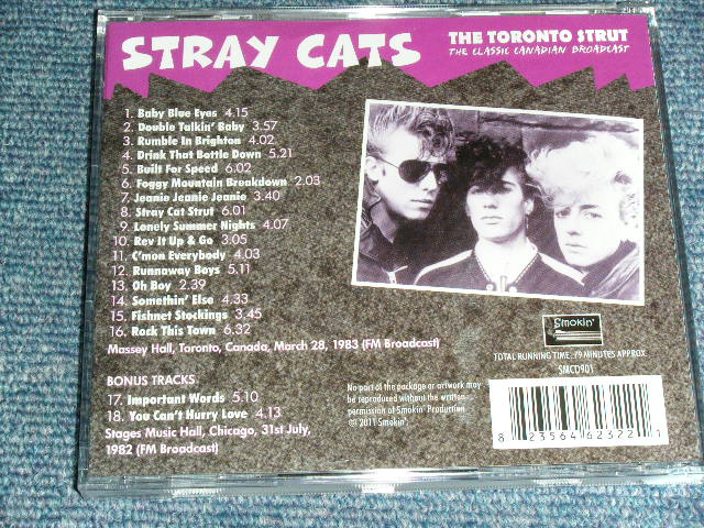 画像: STRAY CATS - THE TORONTO STRUT : THE CLASSIC CANADIAN BROADCAST  ( LIVE )  / 2011 Brand New CD  