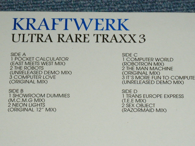 画像: KRAFTWERK - ULTRA RARE TRAXX 3 / 2004  ORIGINAL Brand New 2 LP's 