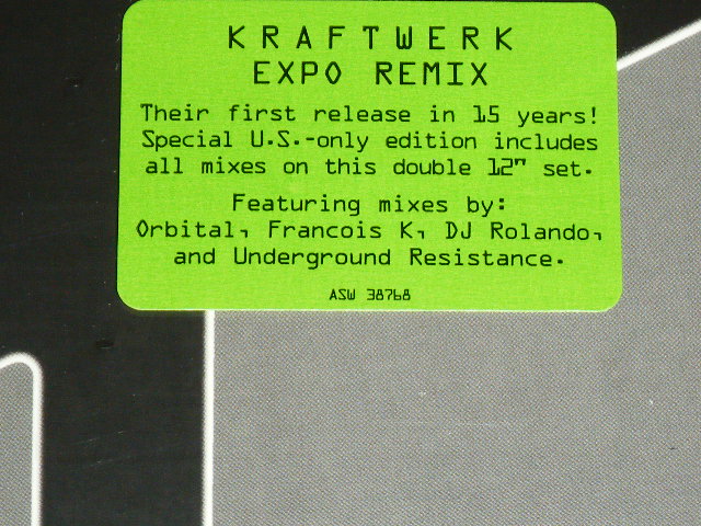 画像: KRAFTWERK - EXPO REMIX / 2001 US AMERICA  ORIGINAL Brand New SEALED Double Pack 12"