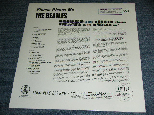 画像: THE BEATLES - PLEASE PLEASE ME  (REMASTERED 180 Gram Heavy Weight )  / 2012 UK  REISSUE Brand New SEALED LP   