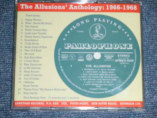 画像: THE ALLUSIONS- ANTHOLOGY 1966-1968 / 1994?AUSTRALIA Used CD 