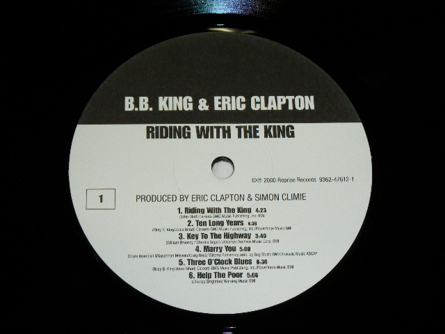 画像: B.B.KING  B.B. KING & ERIC CLAPTON - RIDING WITH THE KING / 2000 GERMAN  ORIGINAL  Brand New  LP 