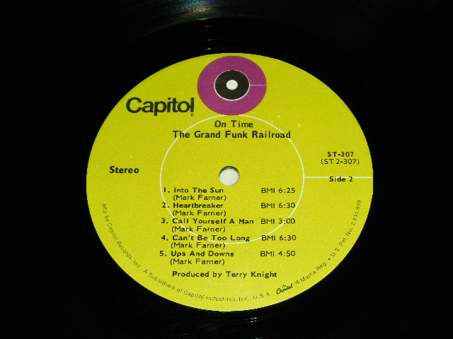 画像: 　GRAND FUNK RAILROAD  / GFR - ON TIME ( DEBUT ALBUM ; Ex+++/MINT-  ) /  1969 US AMERICA ORIGINAL Used LP 