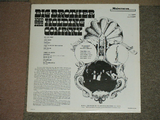 画像: BIG BROTHER & THE HOLDING COMPANY ( JANIS JOPLIN ) - BIG BROTHER & THE HOLDING COMPANY ( Ex+++/Ex++ )  / 1967 US AMERICA ORIGINAL STEREO Used LP   With OUTER SHRINK WRAP 