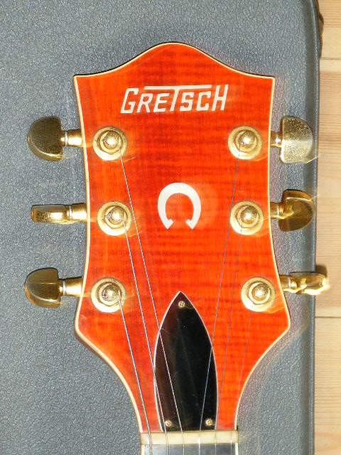 画像: GRETSCH グレッチ  6120W CHET ATKINS Model / 1994 USA AMERICA   w/BIGSBY & ORANGE COLOR & BLOCK Makers & All GOLD PARTS 