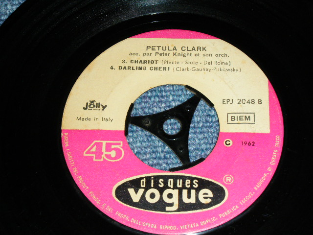 画像: PETULA CLARK  - ELLE EST FDINIE + JE ME SENS BIE( FOOTTAPPER ) +2  / 1962 ITALY ORIGINAL Used 7"EP 