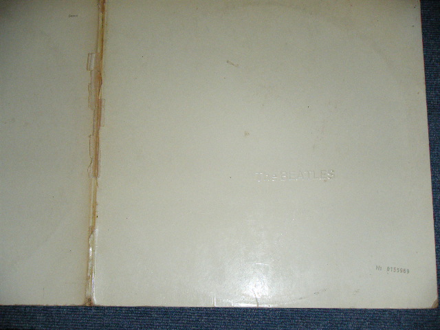 画像:  BEATLES  - THE BEATLES ( WHITE ALBUM :    No.0155959 ) / 1968 GERMAN  ORIGINAL TOP OPEN  Used STEREO 2 LP None POSTER & PIN UPs  