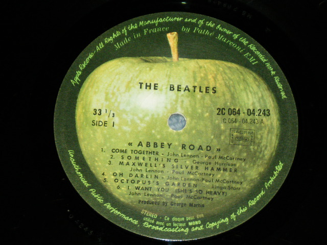 画像: THE BEATLES - ABBEY ROAD ( VG+++/Ex+ ) / 1969 FRANCE FRENCH Used LP
