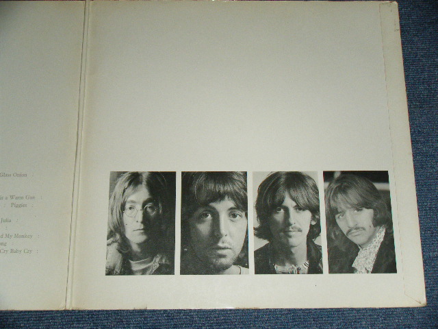 画像:  BEATLES  - THE BEATLES ( WHITE ALBUM :    No.0155959 ) / 1968 GERMAN  ORIGINAL TOP OPEN  Used STEREO 2 LP None POSTER & PIN UPs  