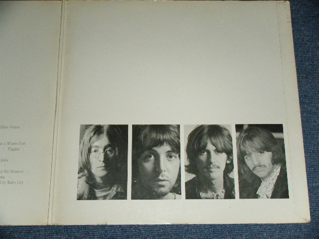 画像:  BEATLES  - THE BEATLES ( WHITE ALBUM :    No.0155959 ) / 1968 GERMAN  ORIGINAL TOP OPEN  Used STEREO 2 LP None POSTER & PIN UPs  