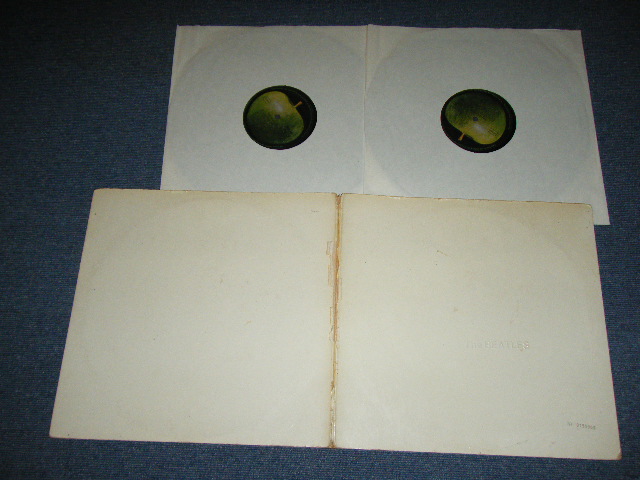 画像1:  BEATLES  - THE BEATLES ( WHITE ALBUM :    No.0155959 ) / 1968 GERMAN  ORIGINAL TOP OPEN  Used STEREO 2 LP None POSTER & PIN UPs  