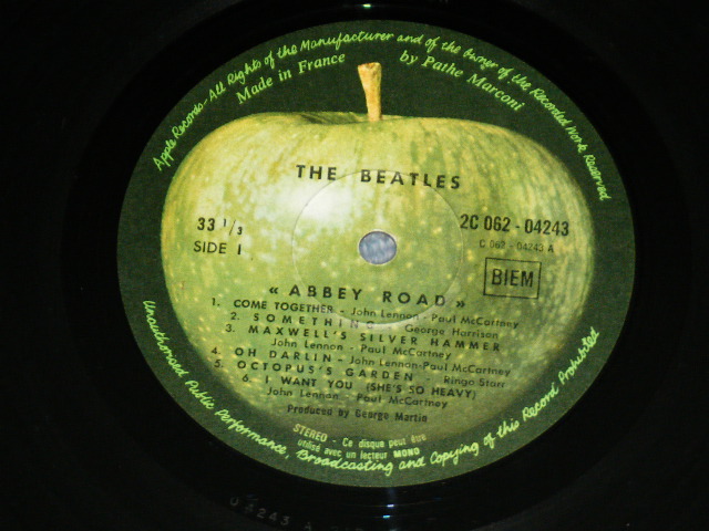 画像: THE BEATLES - ABBEY ROAD ( Ex+++/Ex+++ ) / 1969? FRANCE FRENCH Used LP