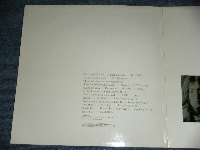 画像:  BEATLES  - THE BEATLES ( WHITE ALBUM : All Inserts ) ( Matrix Number A)709-09-1+1/B)710-3-1-1/C)711-05-1-1/712-05-1-1 )  /  1990s UK REISSUE "DMM/DIRECT METAL MASTER ) BRAND NEW 2-LP 