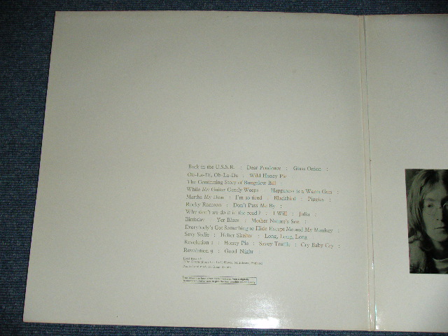 画像:  BEATLES  - THE BEATLES ( WHITE ALBUM : All Inserts ) ( Matrix Number A)709-09-1+1/B)710-3-1-1/C)711-05-1-1/712-05-1-1 )  /  1990s UK REISSUE "DMM/DIRECT METAL MASTER ) BRAND NEW 2-LP 