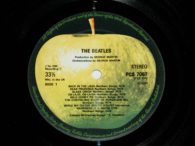 画像:  BEATLES  - THE BEATLES ( WHITE ALBUM : All Inserts ) ( Matrix Number A)709-09-1+1/B)710-3-1-1/C)711-05-1-1/712-05-1-1 )  /  1990s UK REISSUE "DMM/DIRECT METAL MASTER ) BRAND NEW 2-LP 