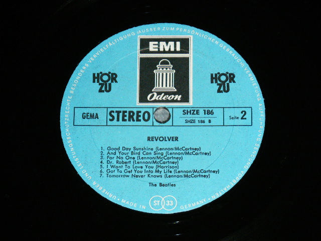 画像: THE BEATLES - REVOLVER ( Ex+++/MINT- )  / 1970's GERMAN Reissue BLUE Label & HAND writing Matrix # Used LP 