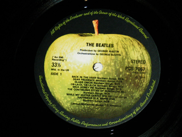 画像:  BEATLES  - THE BEATLES ( WHITE ALBUM : NO Inserts ) ( Matrix Number A)709-8 C-1+1/B)710-9-1-2/C)711-3-1-1/712-3-1--1 )  /  1990s UK REISSUE "DMM/DIRECT METAL MASTER ) Used  2-LP 