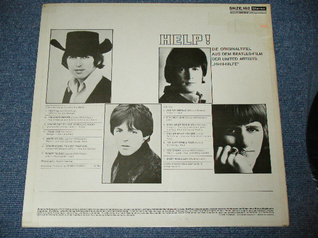 画像: THE BEATLES - HELP! ( Ex/MINT- )  / 1970's GERMAN Reissue RED Label  Used LP 
