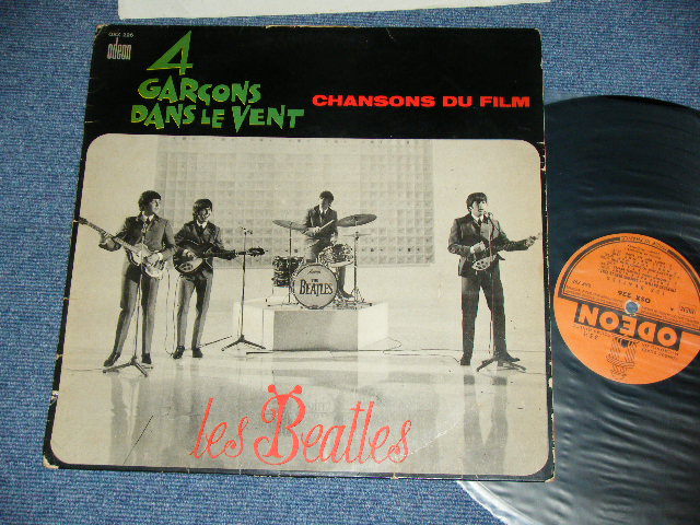 画像1: BEATLES - 4 GARCONS PANS LE VENT ( A HARD DAYS NIGHT ) CHANSONS DU FILM ( Ex/Ex+ Looks: VG+++) /1964 FRANCE ORIGINAL "ORANGE LABEL" Used LP    