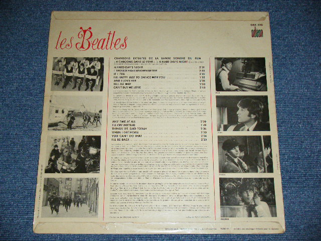 画像: BEATLES - 4 GARCONS PANS LE VENT ( A HARD DAYS NIGHT ) CHANSONS DU FILM ( VG++,Ex/Ex++  Looks: Ex+ ) /1964 FRANCE ORIGINAL "ORANGE LABEL" Used LP    